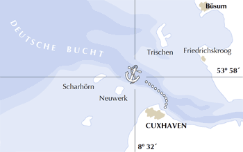 Beisetzungsgebiet vor Cuxhaven